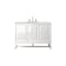 James Martin Vanities Athens 48in Single Vanity, Glossy White w/ 3 CM Ethereal Noctis Top E645-V48-GW-3ENC - alternate 1